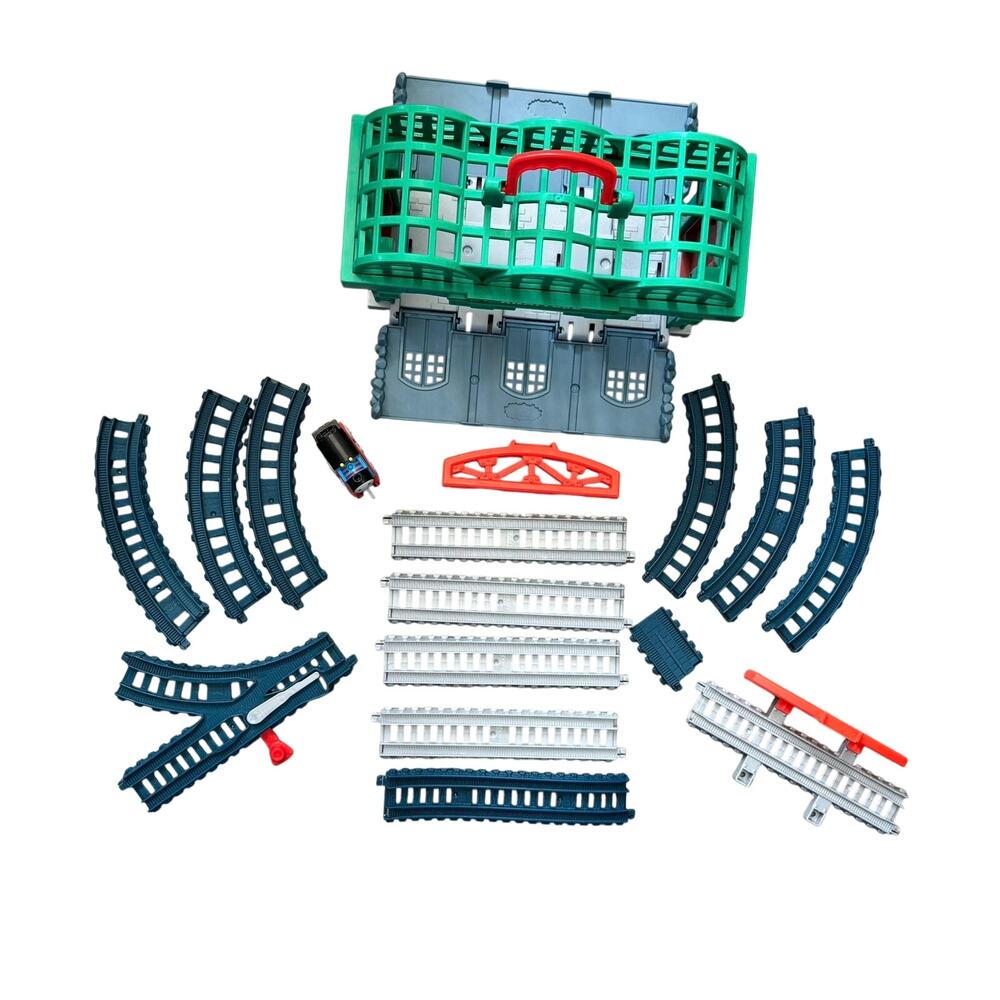 Thomas & Friends Knapford Station Train Set 2-in-1 playset with storage Mattel